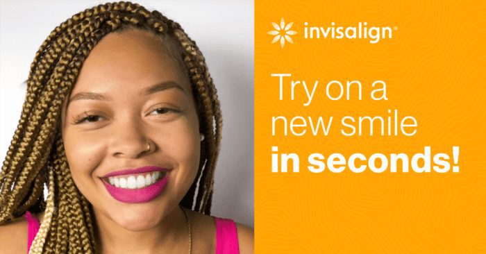 Try on a new smile in seconds!
