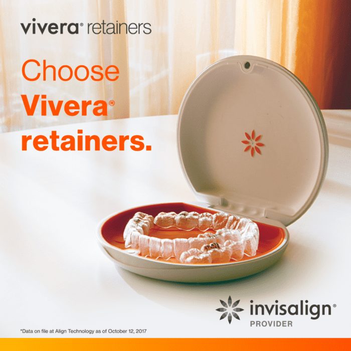 Vivera retainers and Invisalign clear aligners